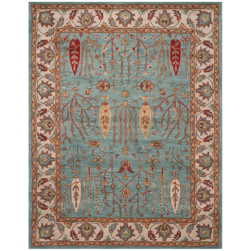 Malone Hand Tufted Wool Oriental Rug, Rectangle 9' x 12'