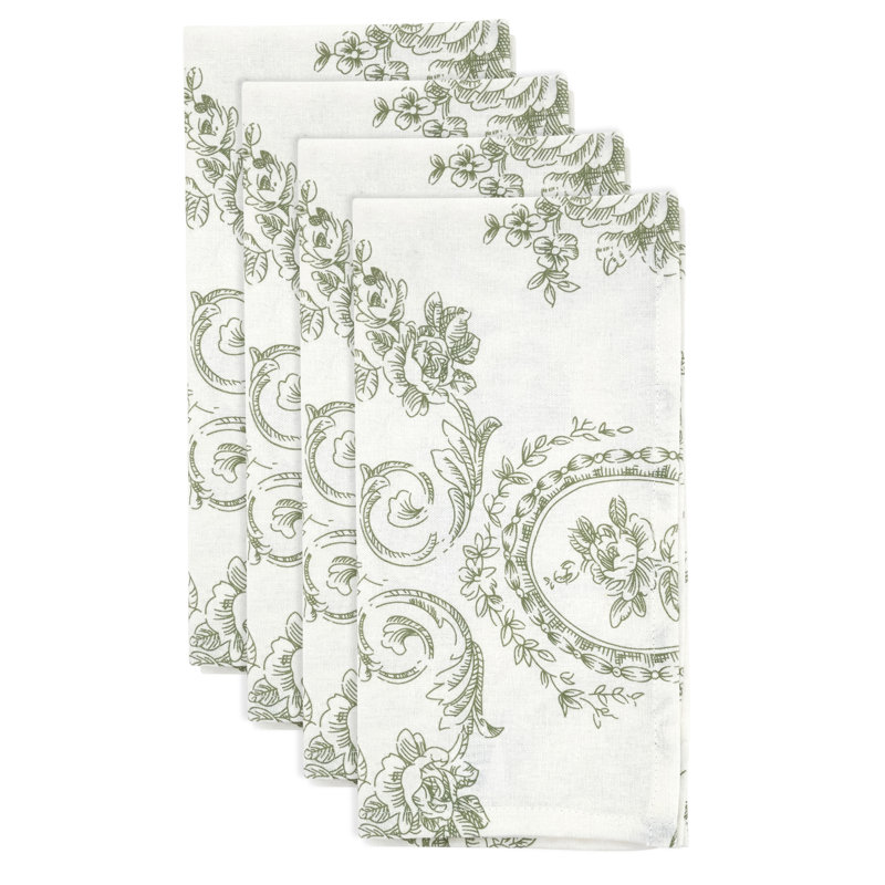 Serviette en lin 20 po Vickrey, Olive