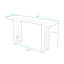 Console en placage de chêne-429933796