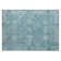 Machine Washable Indoor/Outdoor Xhevrie Teal Rug