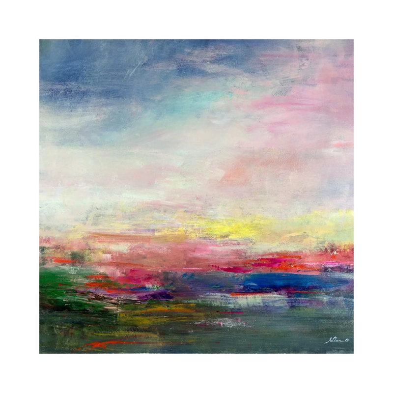 Drifting 1 Piece Wrapped Canvas Painting, 93.98 cm H x 93.98 cm W x 1.91 cm D