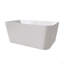 Baignoires autoportantes rectangulaires blanches en acrylique