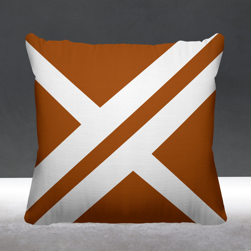 Coussin intérieur / extérieur Timber, L 15 po x H 15 po, Bleu marine