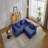 Compression Sofa,Convertible Floor Sofa Bed With Fixed-Shape Frame, Boneless Modular Sectional Sofa,No Assembly Required,Chenille Fabric-1045434484