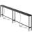 79 Inch Sofa Table with 2 Power Outlets,Narrow Console Table