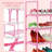 5-Tier Small Kids Shoe Rack Organizer, Pink Toddler Shoe Shelf Shoe Stand For Closet Narrow Space,Mini Shoe Storage Rack Short Shoe Tower
