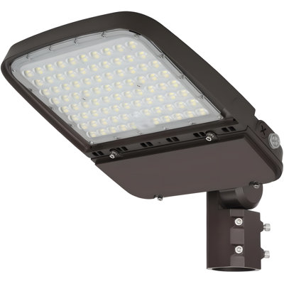 Boîte à chaussures à DEL avec photocellule, puissance réglable de 240 W / 200 W / 150 W, 36 000 Lm 5 000 K, montage sur glissière 100 à 277 V, capteur Dusk To Dawn, homologué ETL pour l'éclairage des aires de stationnement et des zones