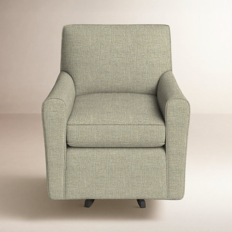 Mikeno Upholstered Swivel Armchair, Drusky Beige Performance