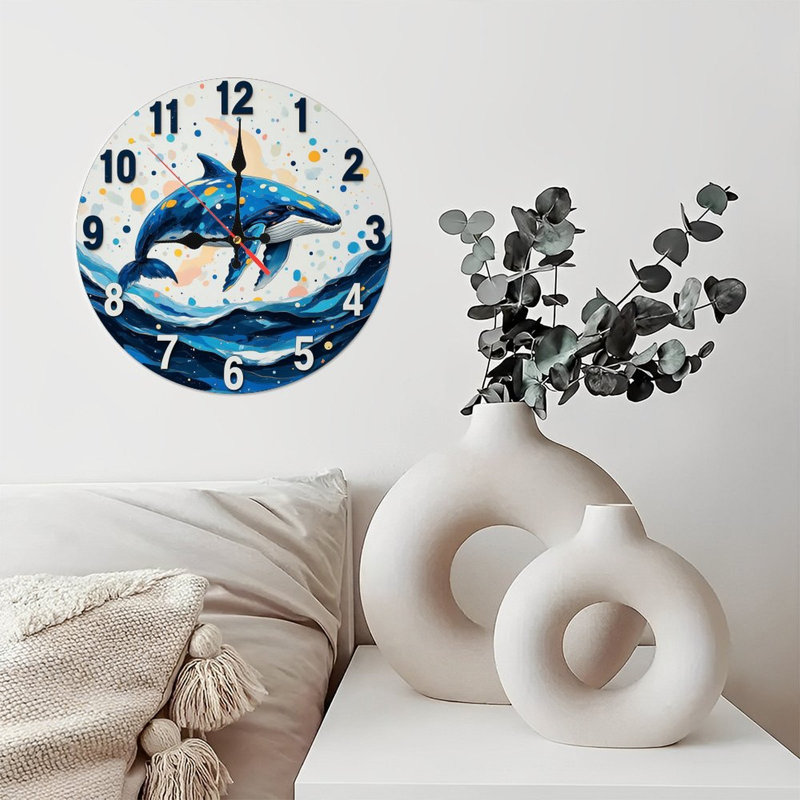 Horloge d'art baleine