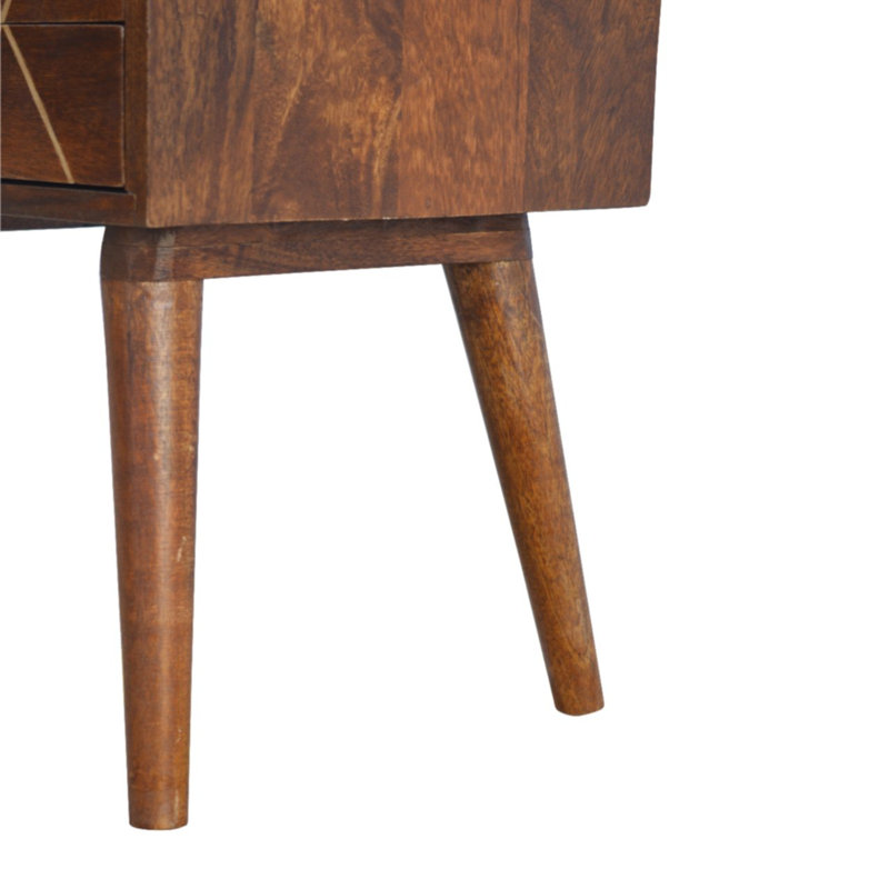 Fishbein 45cm W Solid Wood Bedside Table