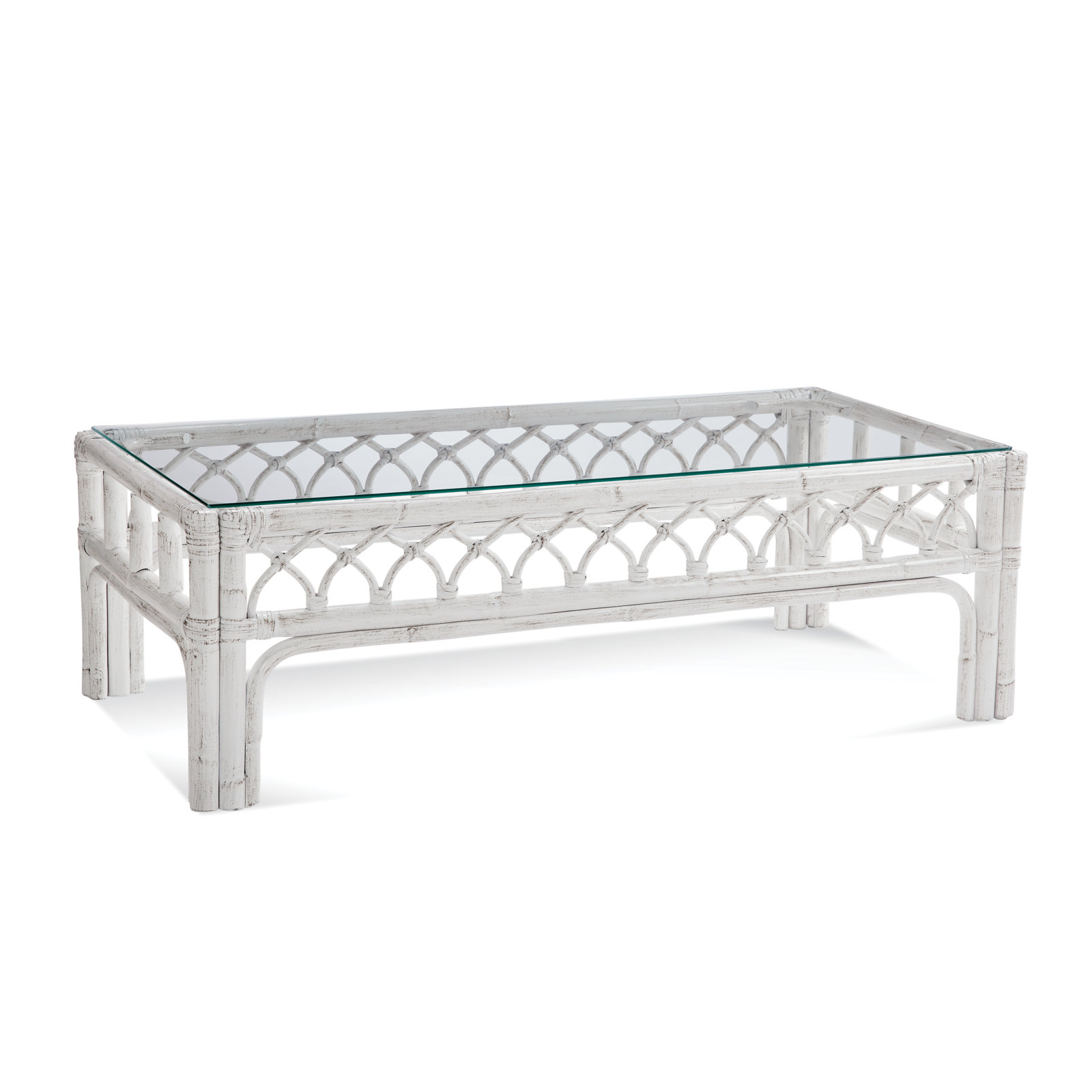 Edgewater Coffee Table, Antique Frost White
