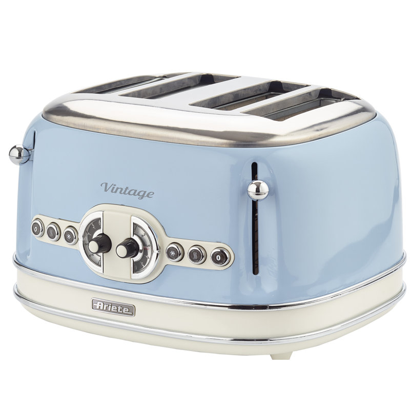 Ariete Vintage 4 Slice Toaster, Blue