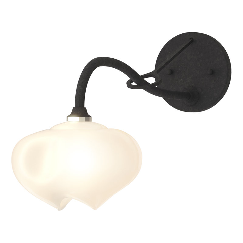 Ume 1 - Light Hardwired Armed Sconce, Black