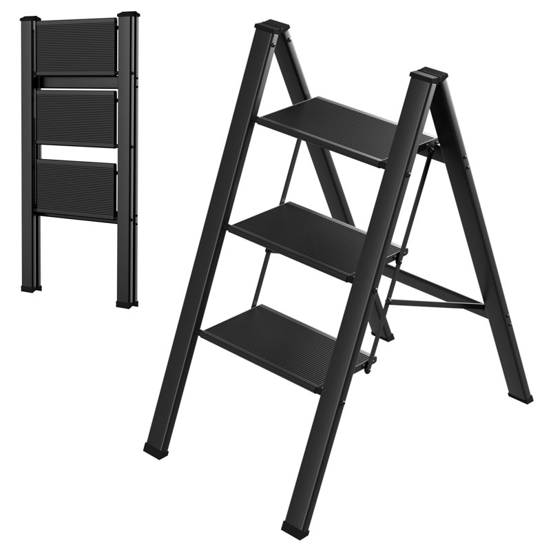 Rebrilliant Maykel 3 - Step Aluminum Step Ladder 