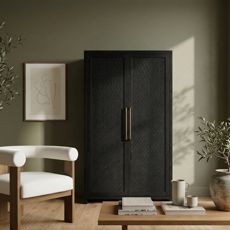 Armoire de rangement Vana, Noir