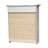 Hallatrow Gray Shaker Over-The-Toilet Wall Cabinet