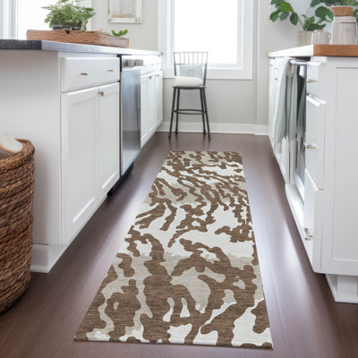 Malek Indoor/Outdoor Area Rug with Non-Slip Backing