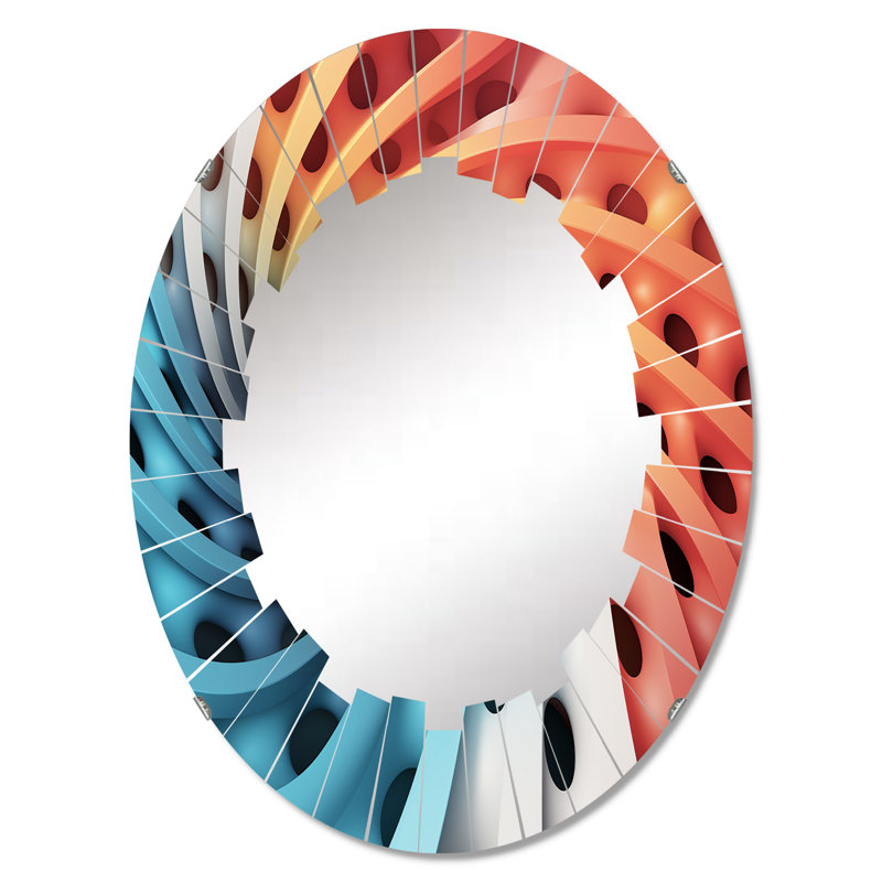 Grammerson - Miroir mural moderne ovale, 30 po x 20 po