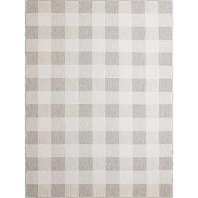 Tapis intérieur / extérieur gris Borland