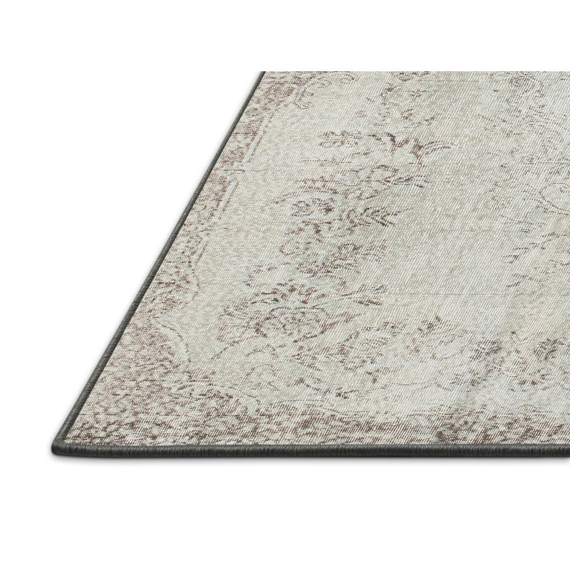 Tapis gris clair/brun contemporain, Rectangle 4 pi x 6 pi