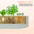 8x2x1.5ft Oval Raised Garden Bed - Heavy-Duty 0.6mm Galvanized Steel Planter Box with Safety Edges, Open Bottom Metal Planter for Outdoor Vegetables, Flowers, Herbs & Fruits - Beige-1410173494-1410173495