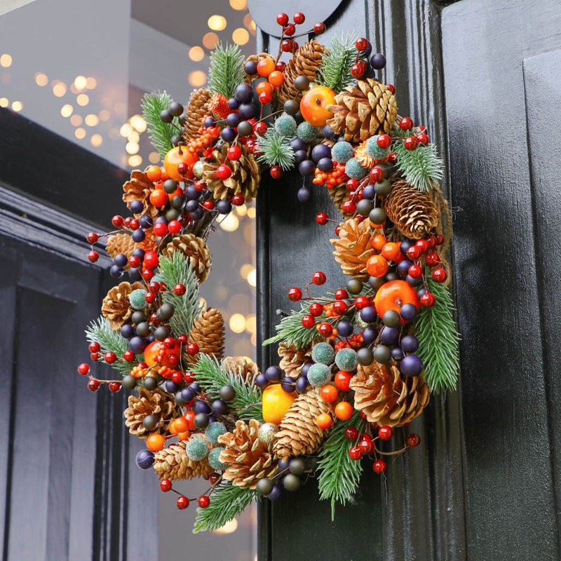 Dried Pinecones 40cm Wreath