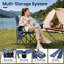 Chaise de camping pliante surdimensionnée, chaises portatives robustes avec sac de transport et épaississeur Oxford 600D-1036293628-1036293629