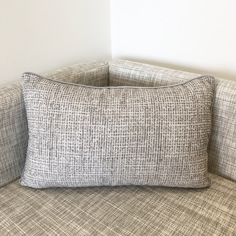 Pelagios Rectangular Pillow Cover & Insert, Silver