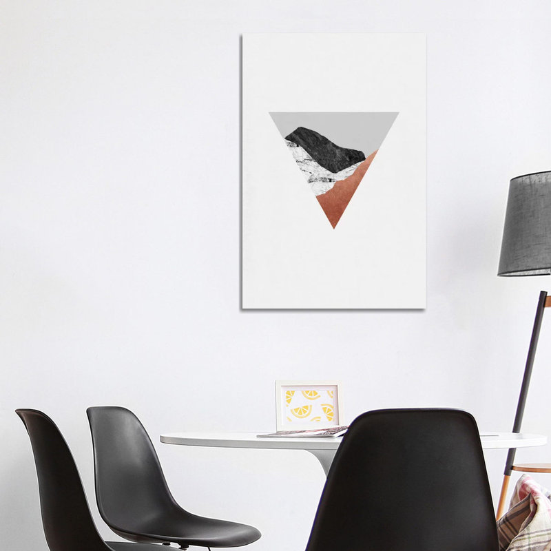 Copper Geometric II 1 Piece Wrapped Canvas Wall Art, 101.6 cm H x 66.04 cm W x 1.91 cm D
