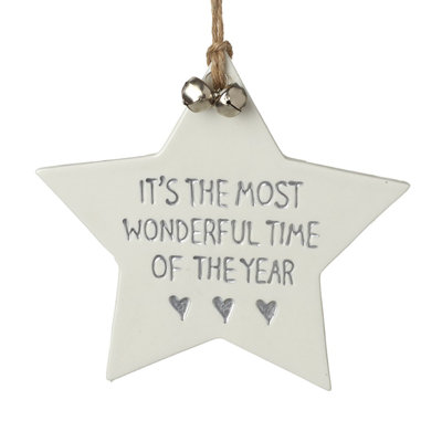 16cm Ceramic Holiday Shaped Ornament