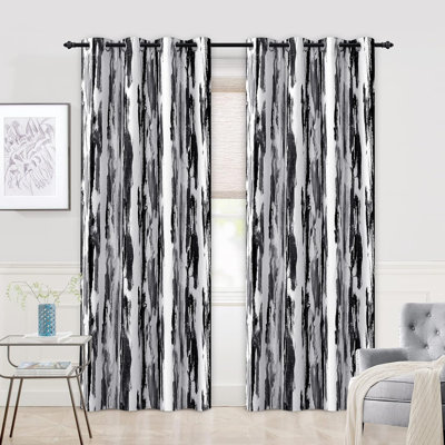 Abdul-Sami Abstract Blackout Thermal Indoor Grommet Curtain Panels