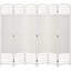 Paravent 6 panneaux, écran d'intimité pliable, séparateur de pièce 5,6 pi, cloison de séparation autoportante en fibre Wave pour pièces, maison, bureau, blanc
