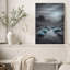 «Blue Agave Plants in Moonlit Desert Canyon», art mural-1815382632