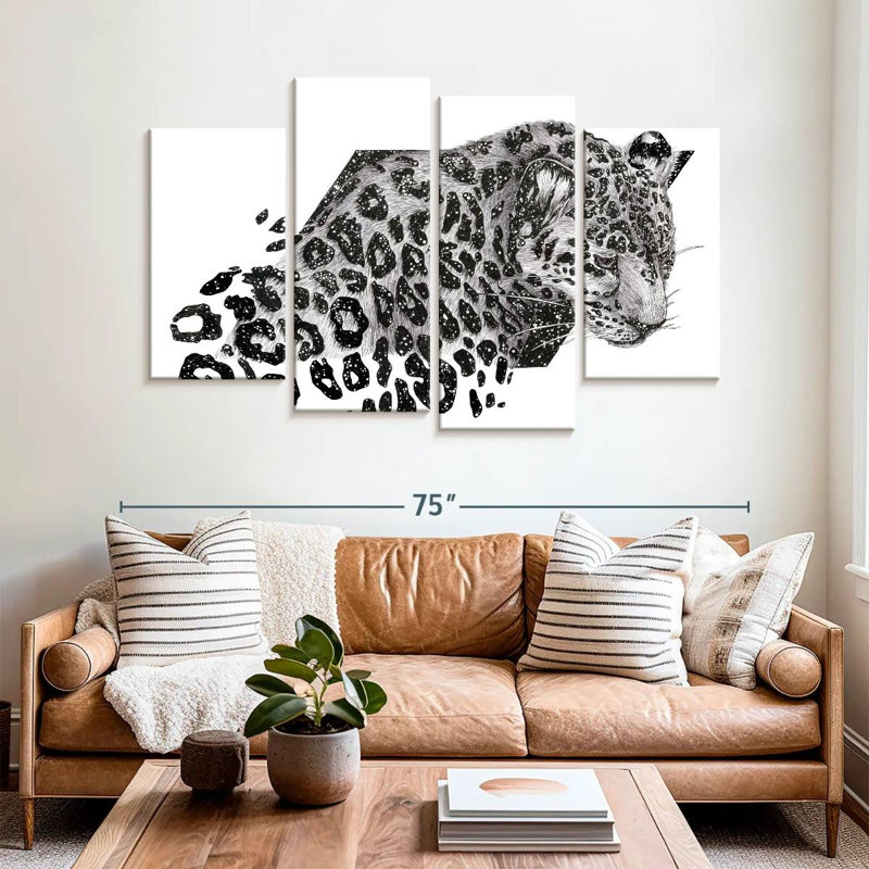 Brampt Cosmic Leopard, 42" H x 68" W