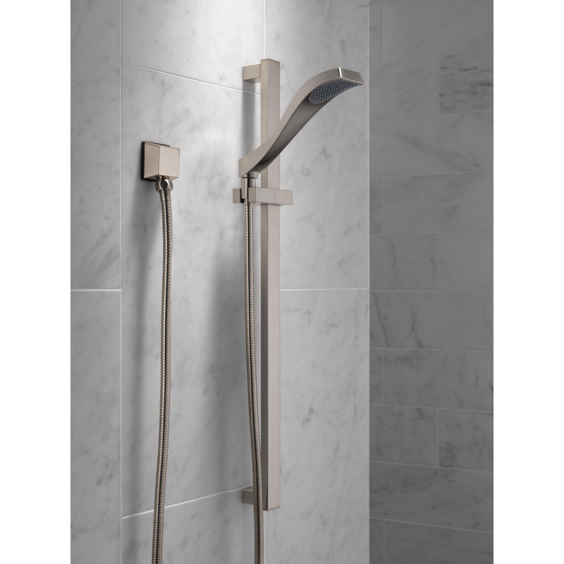 Dryden Single-Spray Slide Bar Hand Held Shower with Hose, Handheld Shower Head, Brilliance Polished Nickel