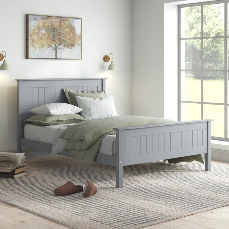 Boyertown Bed, Double (4'6), Grey