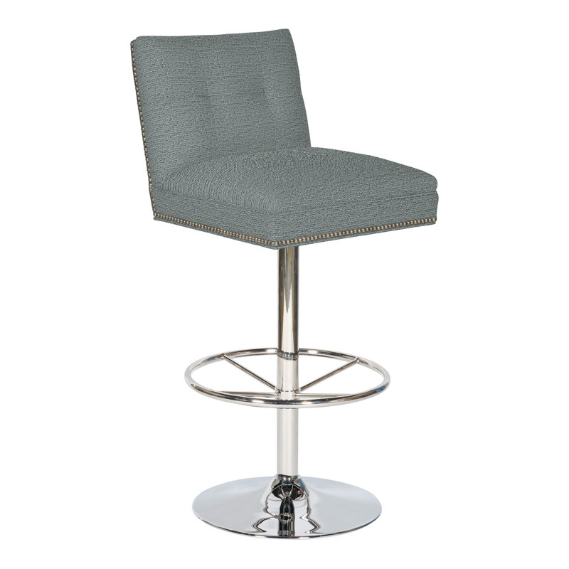 Michael Weiss 31"Eagan Bar Stool, Tuck Cobalt, Yes