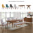 Leangela Solid Wood Base Dining Table