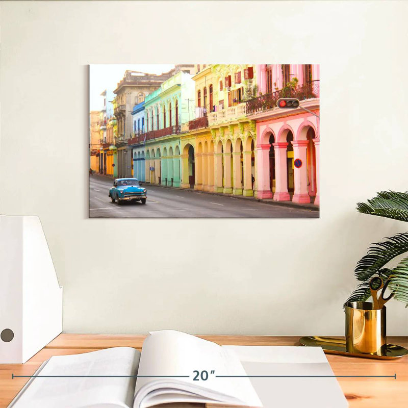 Lilie Rainbow Havana Buildings, 8" H x 12" W