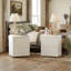 Table de chevet 2 tiroirs (2 ensembles)-1834624709