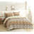 Bohemian Floral Medallion Duvet Cover Set – Reversible Patterned Bedding with Soft Cotton Blend-1487549536