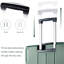 Valise rigide, valises légères et durables en ABS avec roues doubles, bagage à carreaux extensible de 28 po (vert)