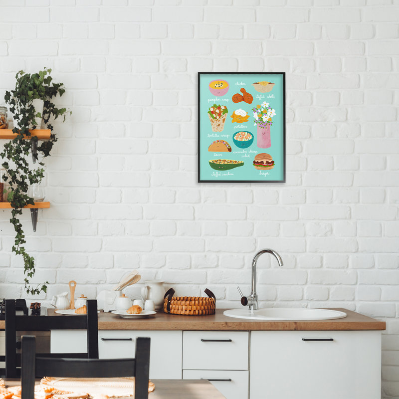 Collection giclée Gourmet, 14 x 11, Midnight Black Giclee Framed