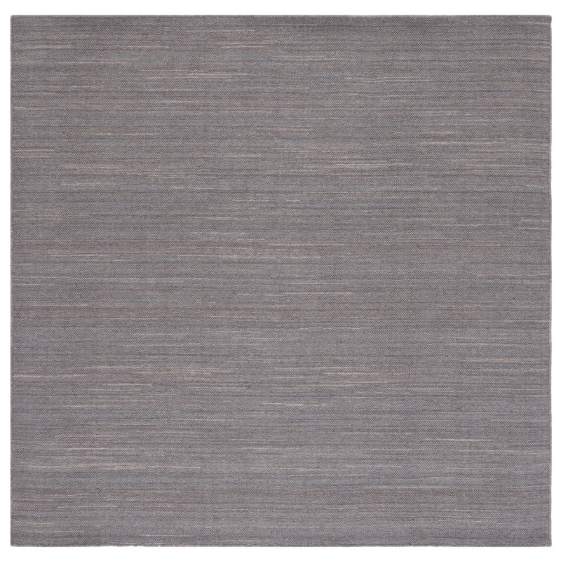 Fitzpatrick Hand Woven New Zealand Wool Solid Color Rug, Square 6'