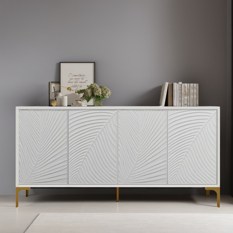 Console 59,86 po, Blanc