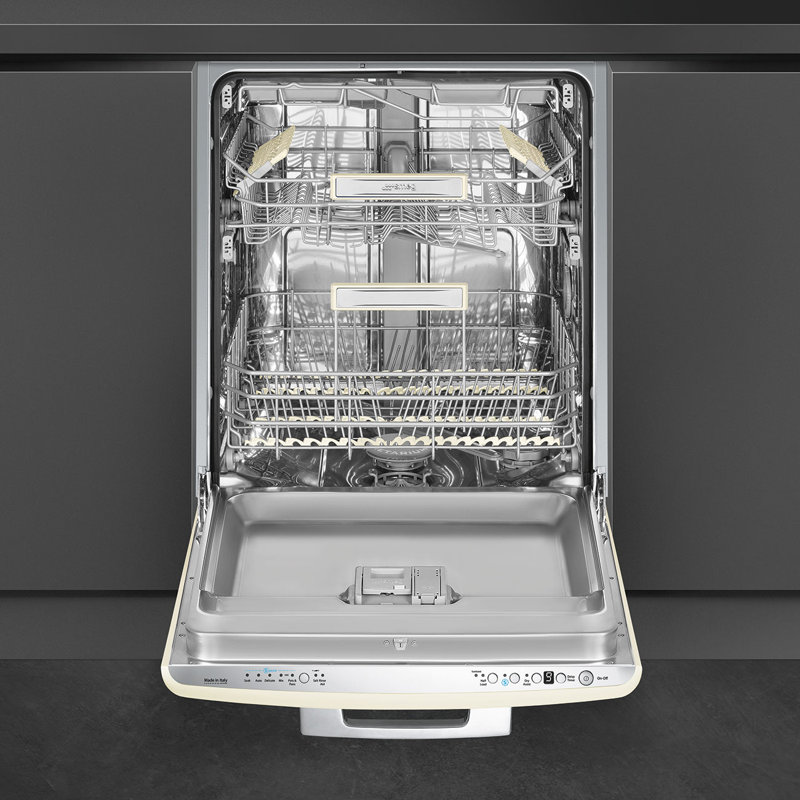 24" Smeg Retro Dishwasher, Cream