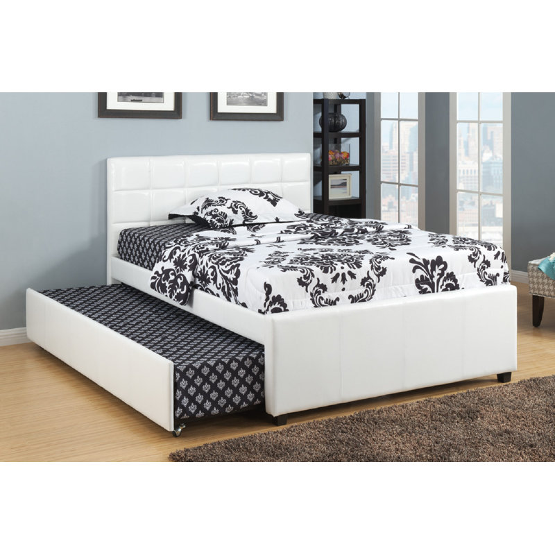 Fredie Vegan Leather Bed, Double