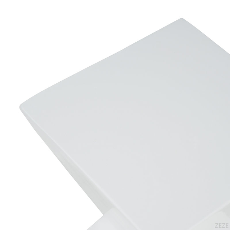 All Weather MGO X Design Side Table - Stylish White Indoor Outdoor Table For Home, Garden, Balcony, 18 Inches Height, 12.5 Inches Square Base