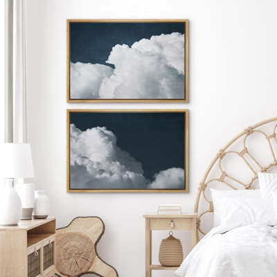 Cumulus Dreams, bleu ciel, nuages, 2 pièces