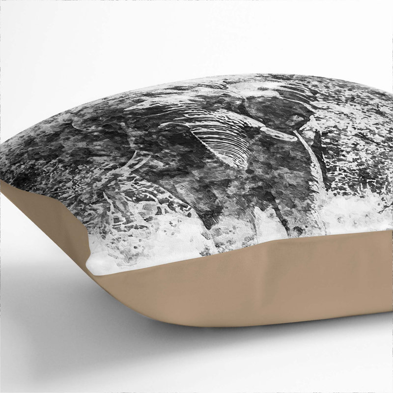 Square Throw Cushion, Stone, 55cm H x 55cm W x 20cm D